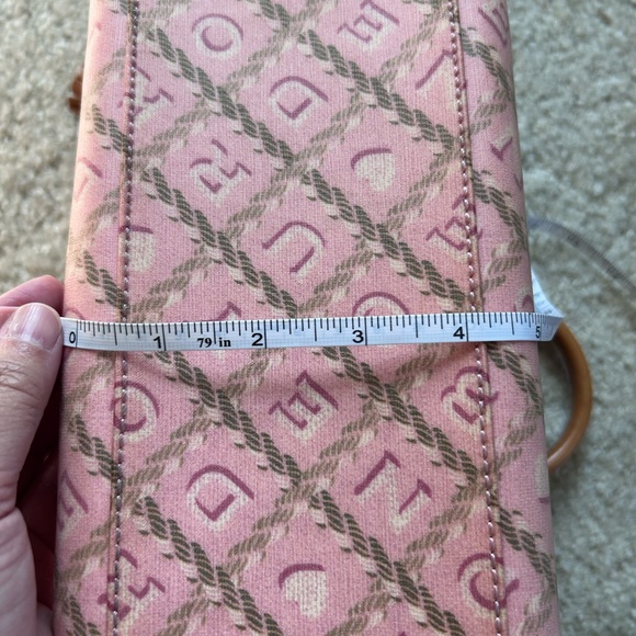 Dooney & Bourke Pink and Brown Satchel - Picture 8 of 10